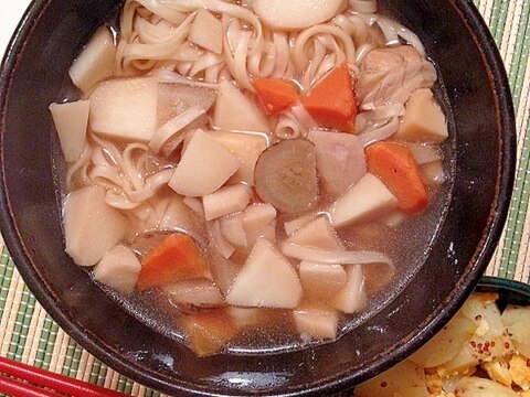 おせちリメイク☆筑前煮で簡単煮込みうどん